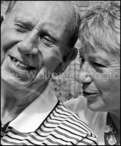 Event Portrait Photography - Smiling Elderly father and daughter